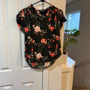 Floral Green Blouse